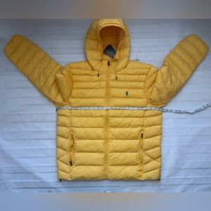 Polo Ralph Lauren Yellow Puffer Jacket with Hood